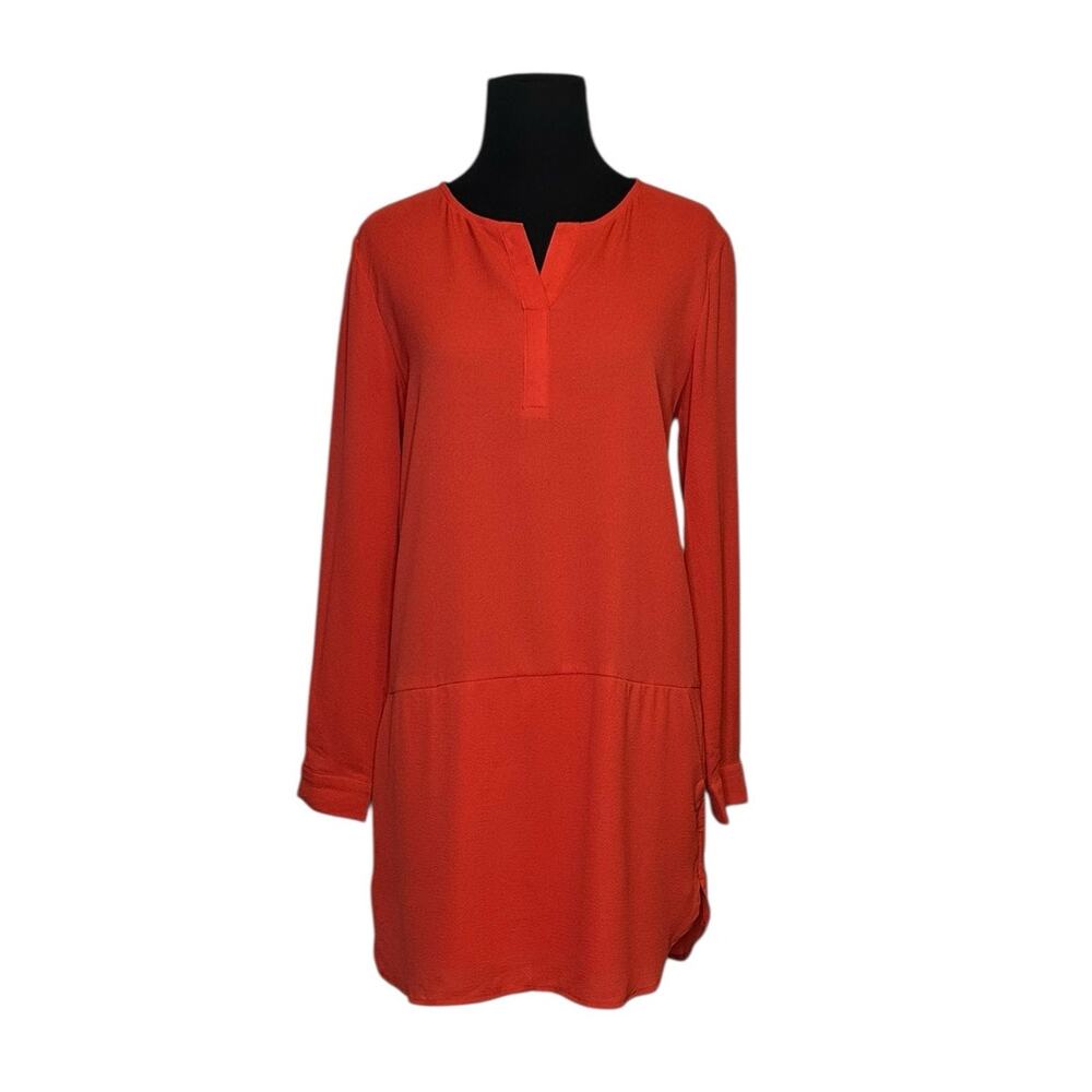19 Cooper orange long sleeves tunic mini dress size XS